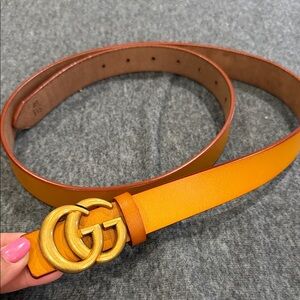 Women's Vibrant  Belt with Gold Buckle